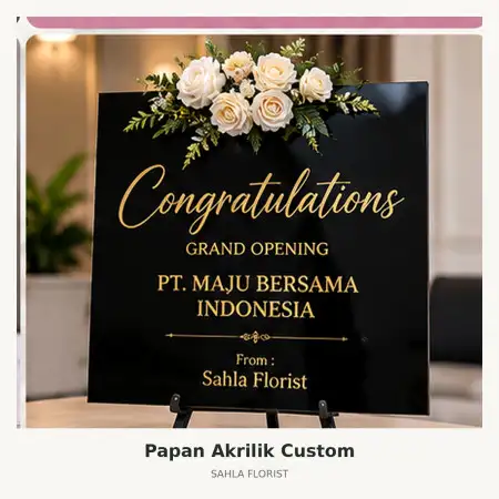 Papan Bunga Akrilik Kemiling